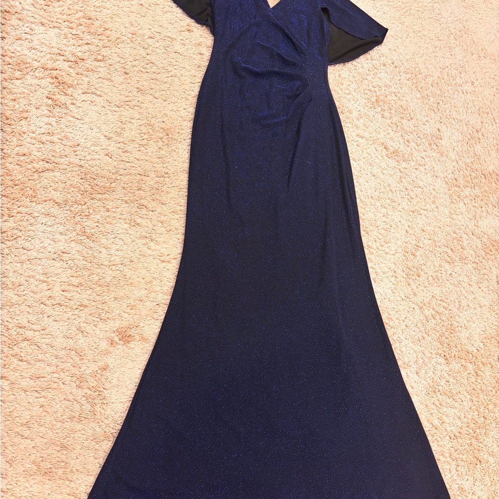 Jessica Howard One Shoulder Navy Dress